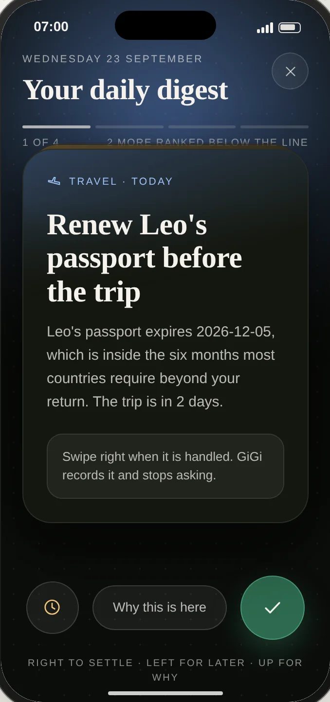The digest: Renew Leo’s passport before the trip