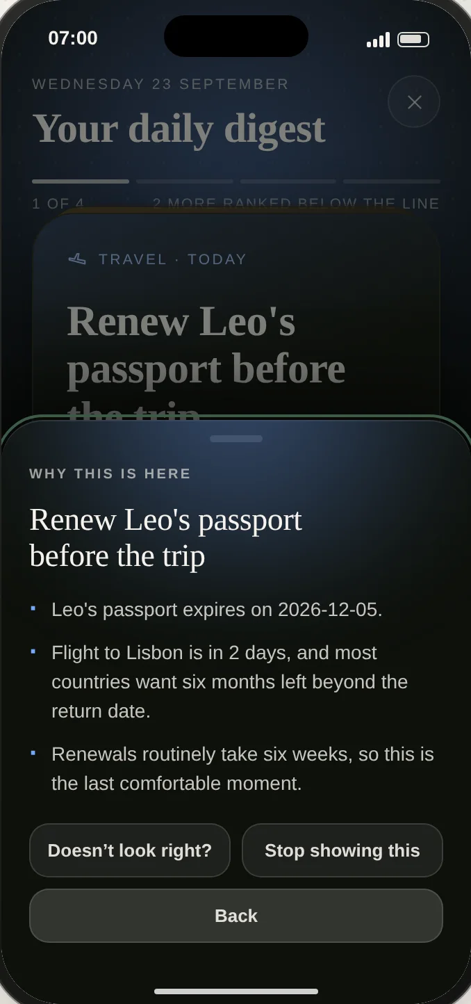 Why this is here, with three reasons